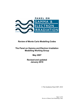Review of Monte Carlo Modelling Codes